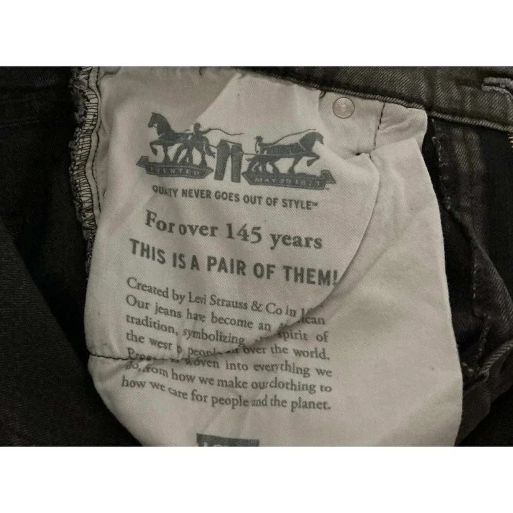 Levis 541 Jeans Mens 30x30‎ Gray Athletic Taper Stretch Denim Pants Tapered Leg